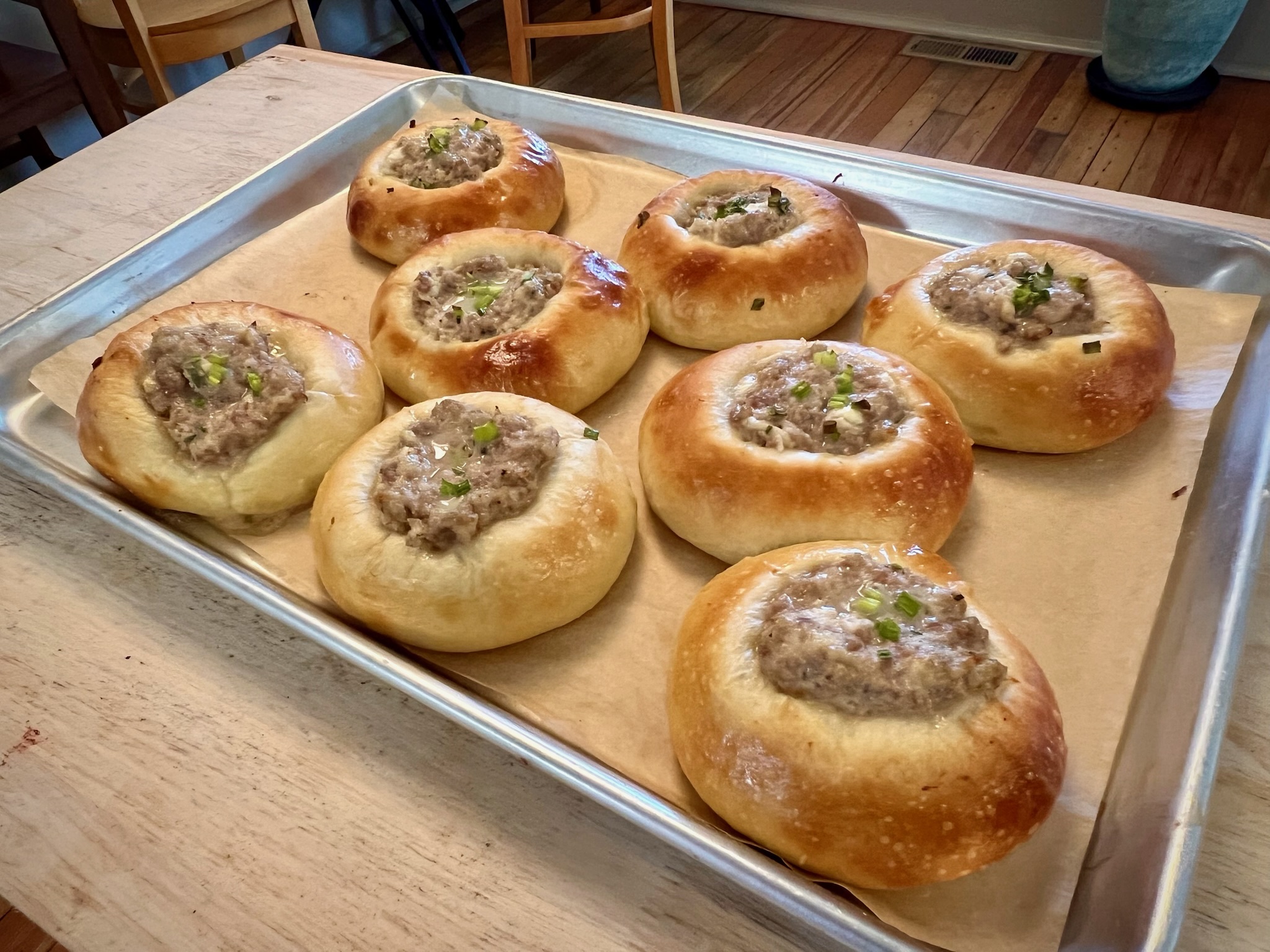 Savory beer-brat kolaches